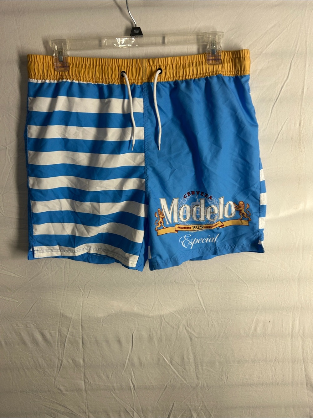 Modelo Blue, White & Yellow Men’s Swim Trunks